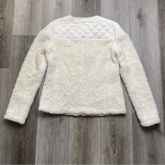 Prana Women’s Quilted Sherpa White Jacket Size Small - Picture 3 of 16